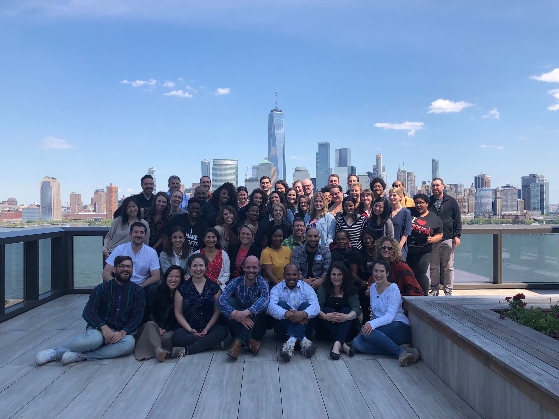 Smiling members of the BFZ team in NYC