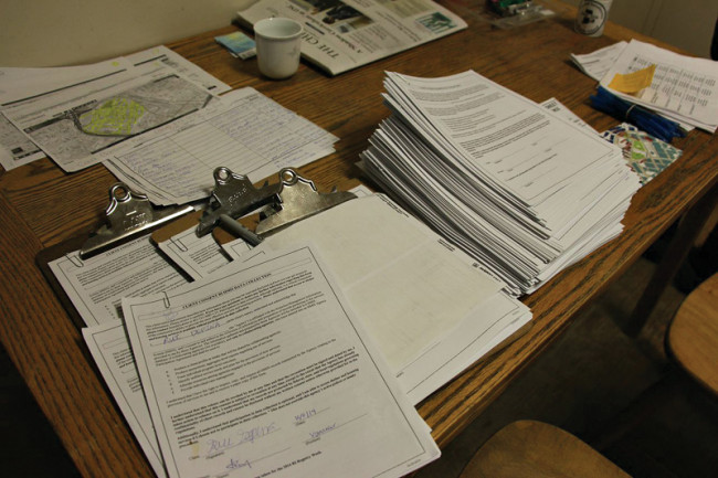 Piles of papers