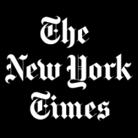 NY Times logo on black