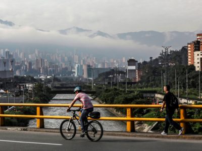 Biking in urban environment
