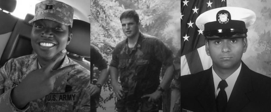 Headshots of Veterans in service uniform who are now on the BFZ team