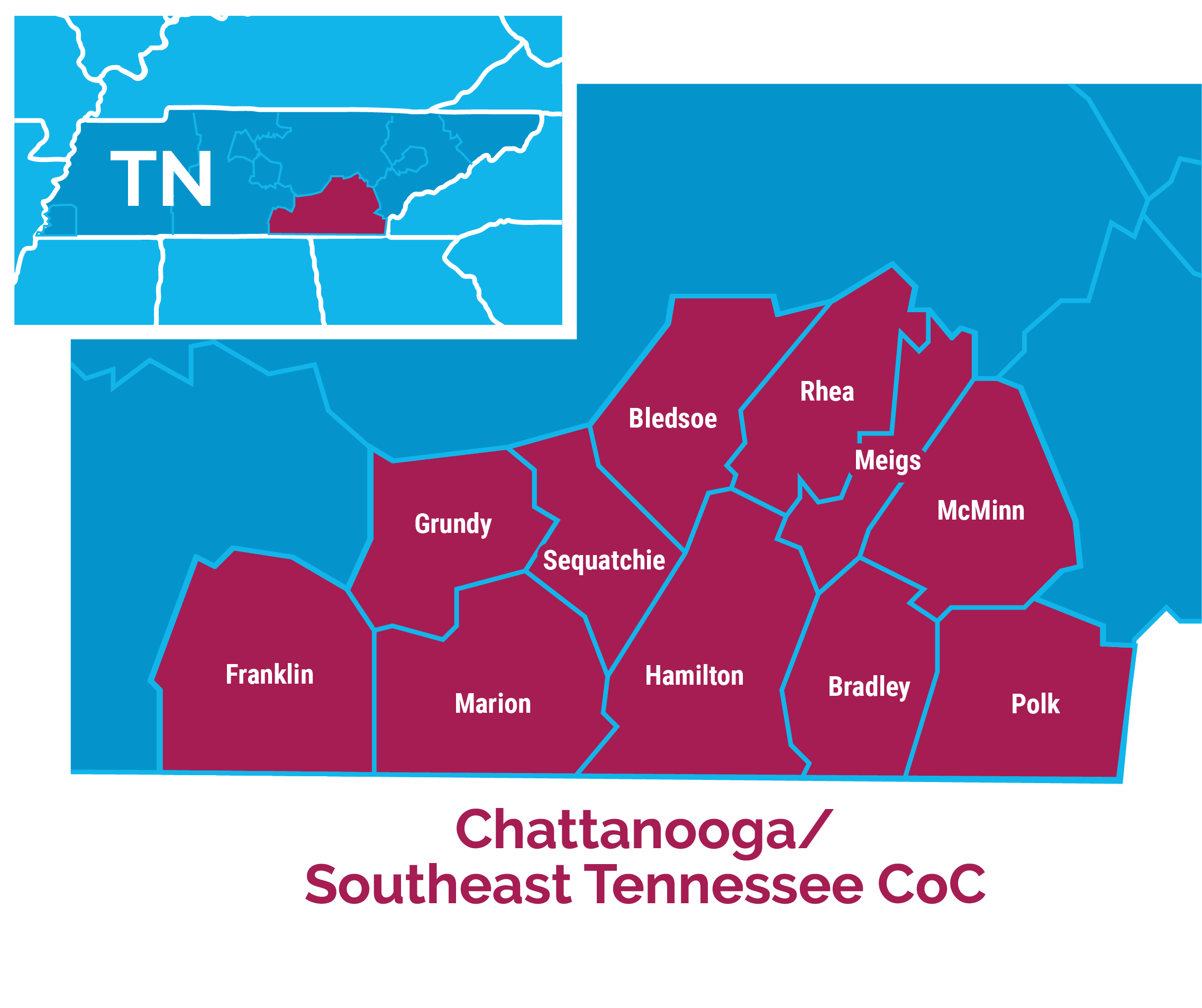 Chattanooga City Council District Map Chattanooga Southeast Tennessee Functional Zero Case Study Community Solutions