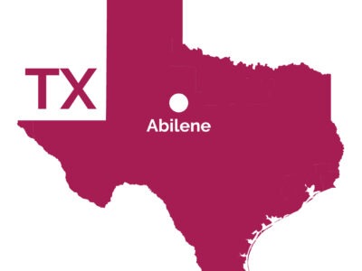 Map of Abilene, TX