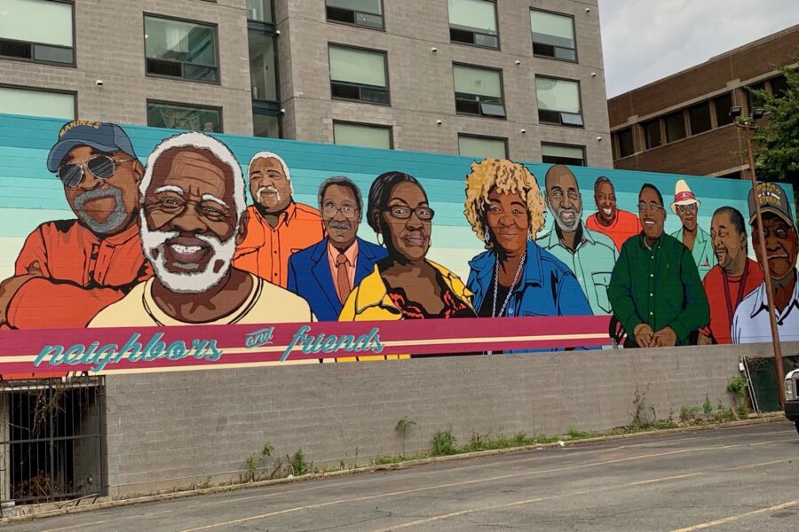 Conway Building Neighbors and Friends Mural