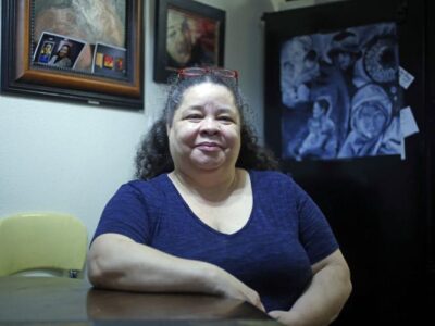 With help from The Life Link and the Housing First initiative, Jeanelle Moore found a place to live — moving up from a fleabag motel with no lock on the door to a midtown apartment complex.