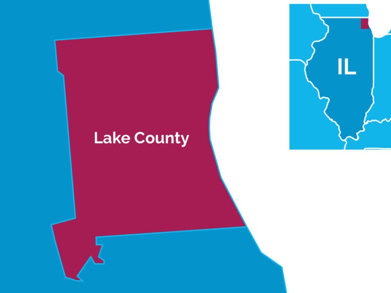 Map of Lake County, Ill.