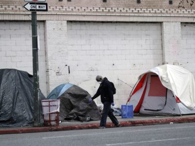 Photo of unsheltered homelessness. Credit: Marcio Jose Sanchez