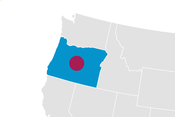 Central Oregon map