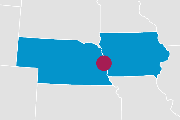 Omaha, Council Bluffs map