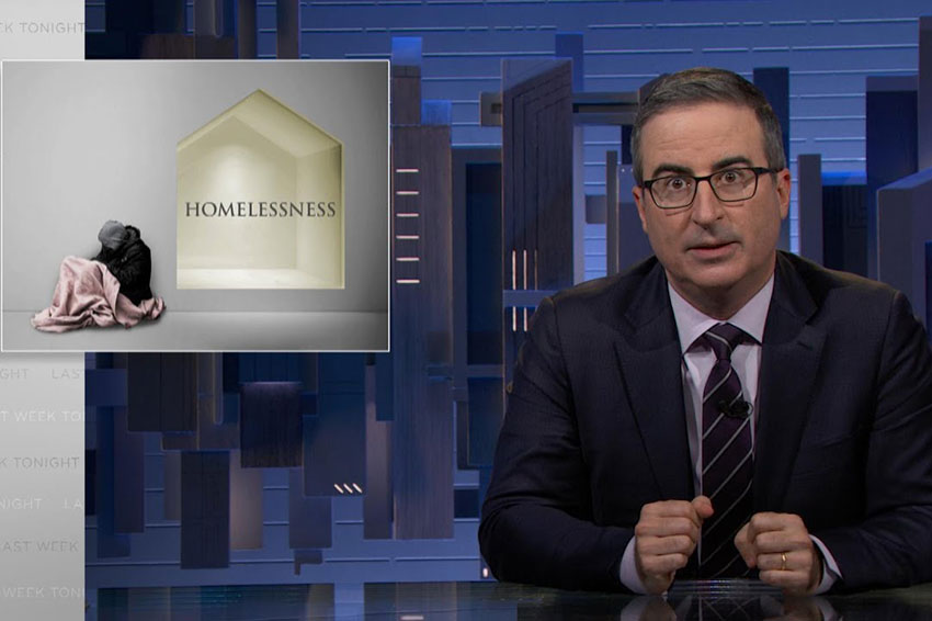 This week, HBO host John Oliver turned his attention to homelessness.