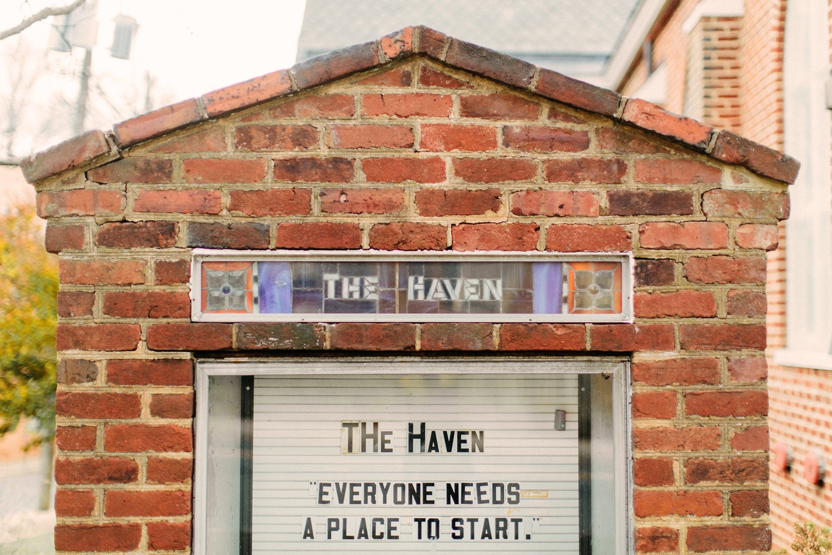 Exterior shot of The Haven, a multi-resource shelter in Charlottesville, Virginia.