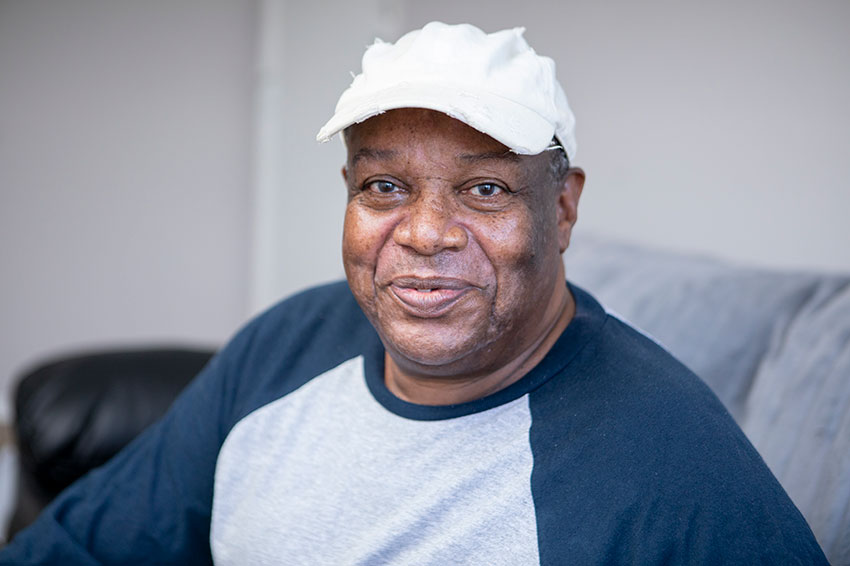 Raymond, a veteran tenant at Glastonbury Woods. Photo by Roland's Photography