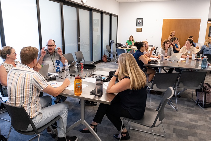 The organizations working together on veteran homelessness met for a Learning Session in Littleton, Colorado in Aug. 2023.
