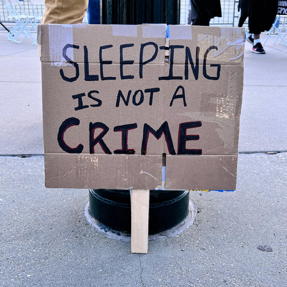 Sleeping is not a crime