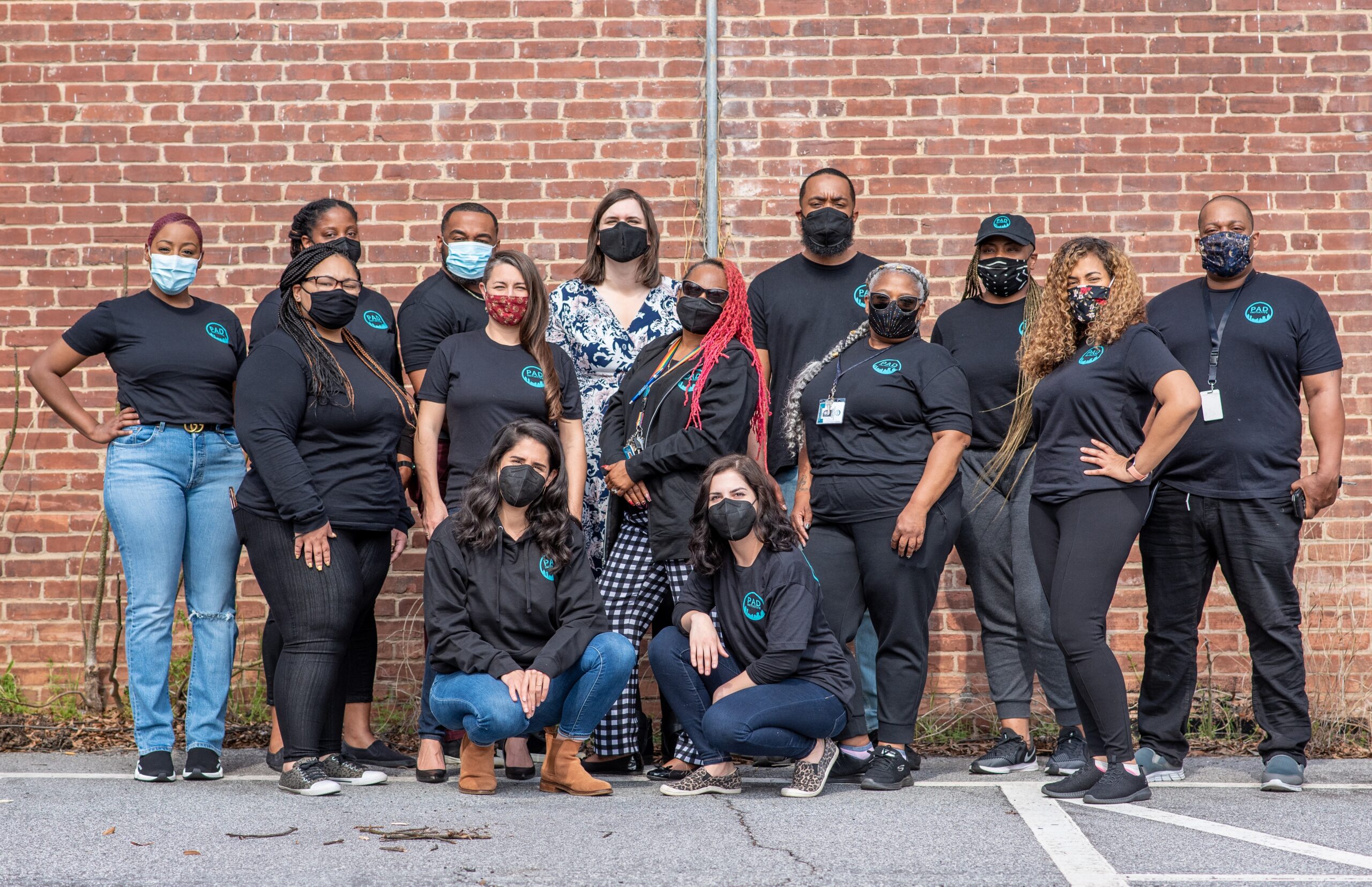 Group photo of staff members from Atlanta's The Policing Alternatives & Diversion Initiative (PAD)